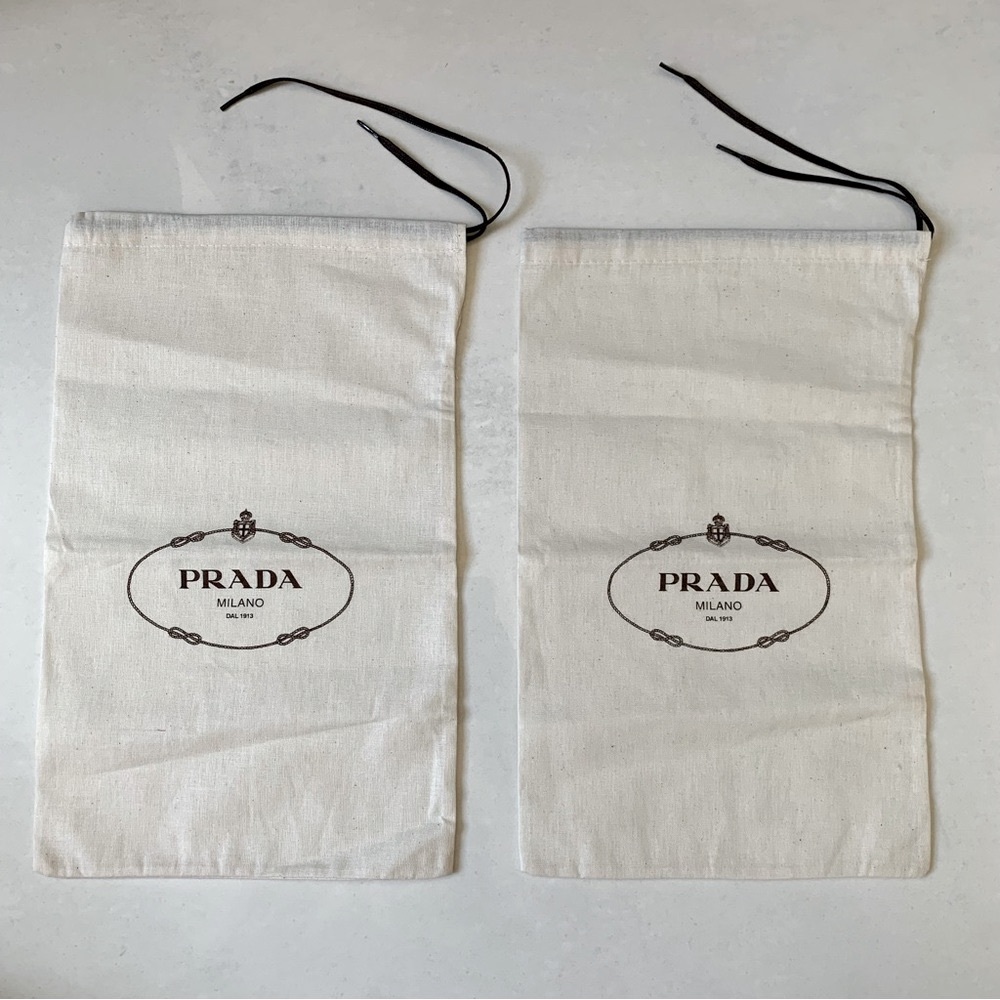PRADA Dust Bags - Set of 2, NEW
